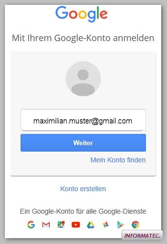 Android gmail anmeldung nicht möglich Einrichten von